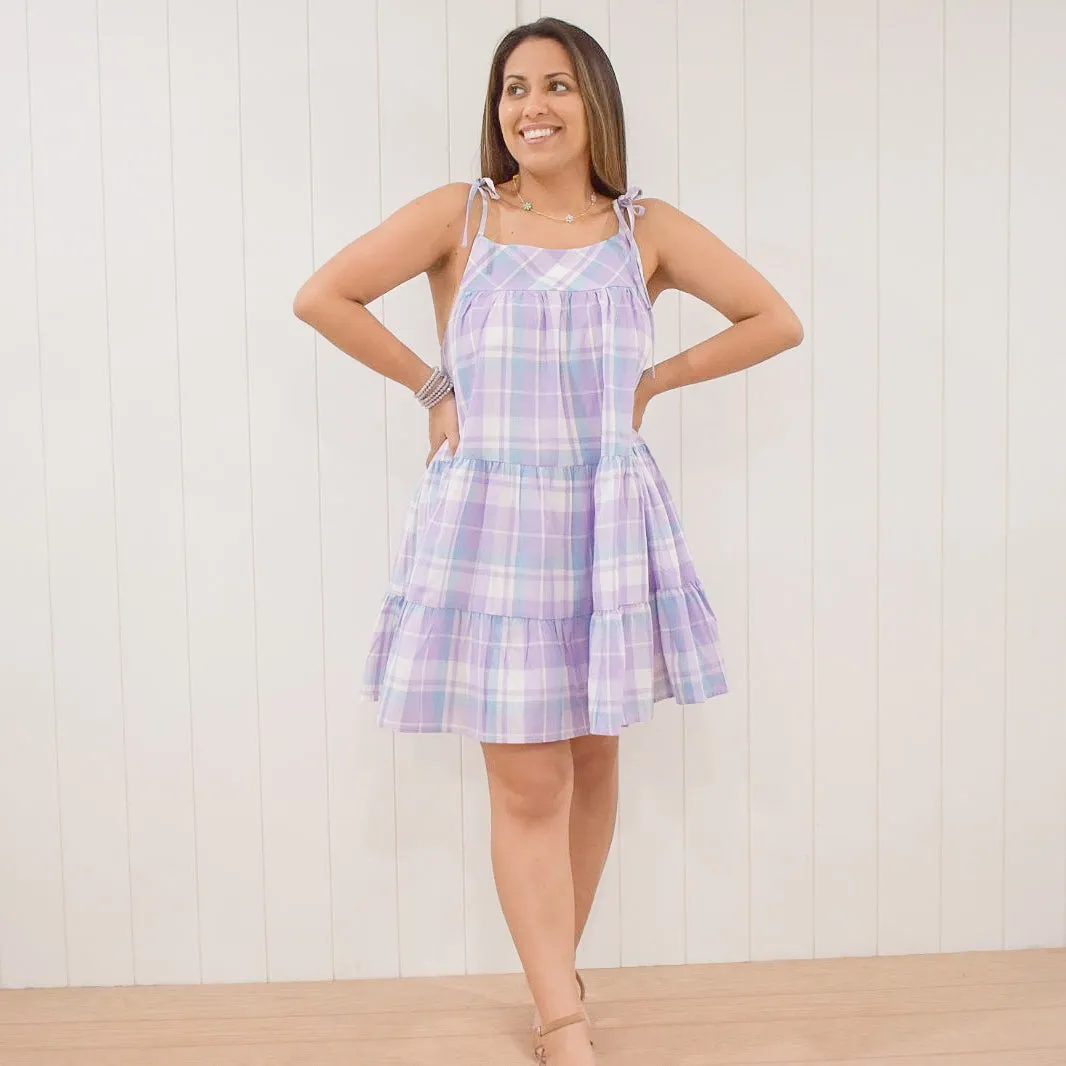 Hop To It Plaid Dress