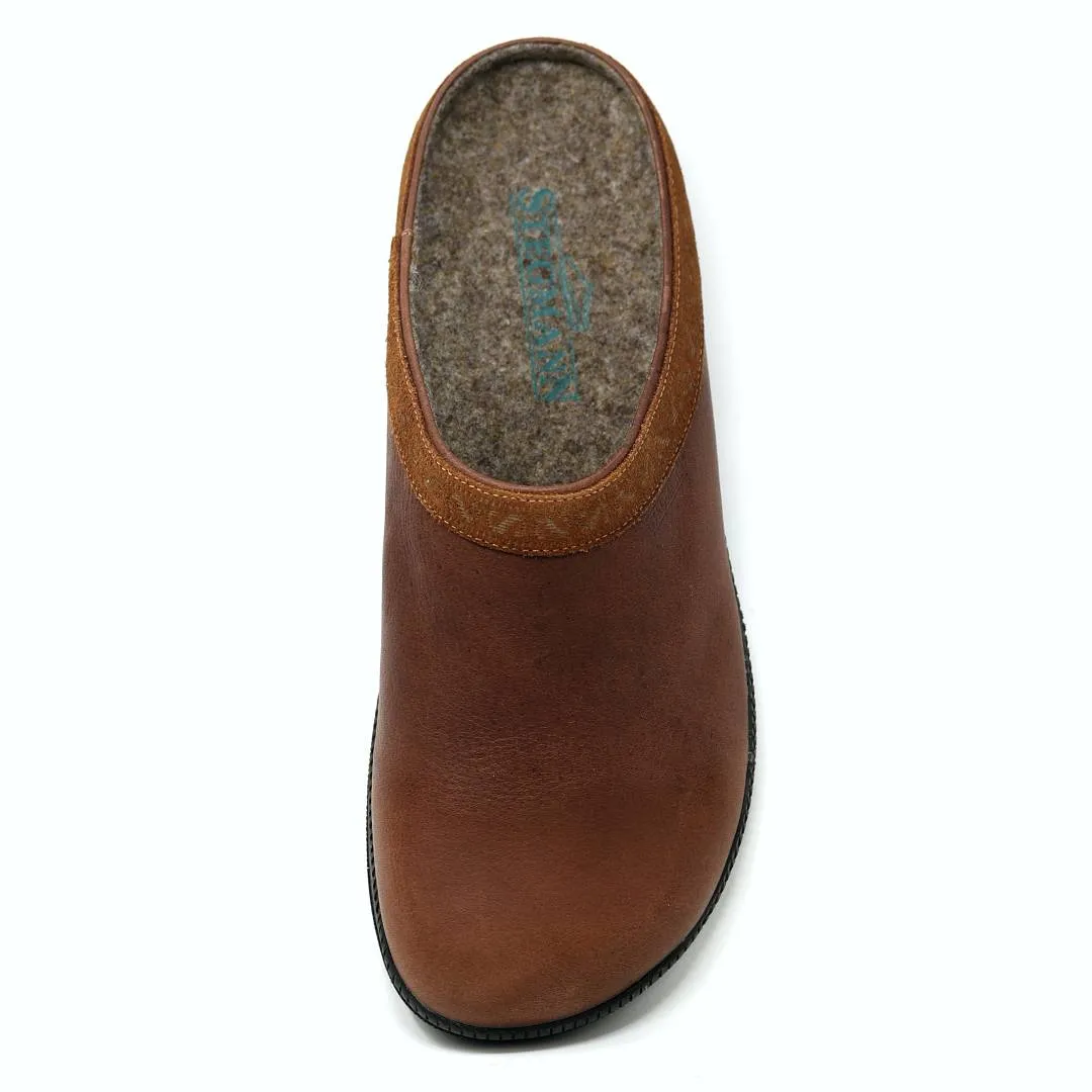 Men's Graz Leather Clog with Sport Sole