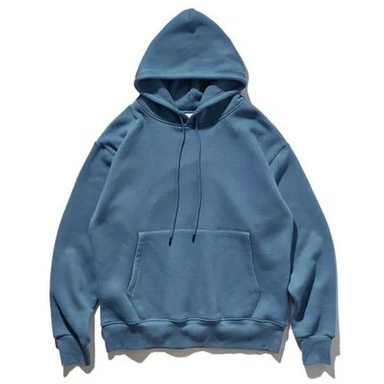 "ESSENTIAL" SWEATSHIRT BLEU GRIS HOODIE À CAPUCHE - URB1™