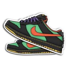 SB Dunk Low "Green Spark" Sneaker Sticker